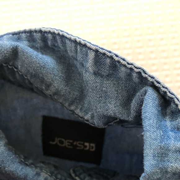 Joe’s Jeans|Baby girl two piece outfit,Leopard pink denim shorts & chambray top• - Picture 6 of 6